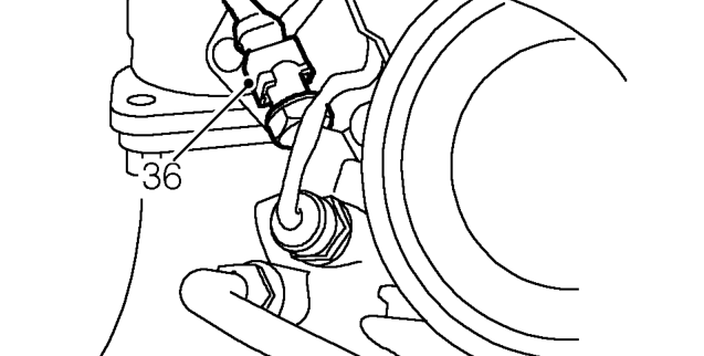 Release engine harness clip from dipstick tube bracket.