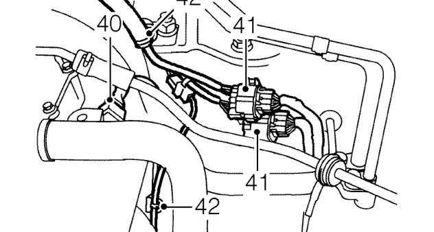 All models – Remove nut securing supply lead to No.2 glow plug.