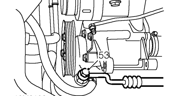 Position drain tray and cloth to absorb fluid spillage.