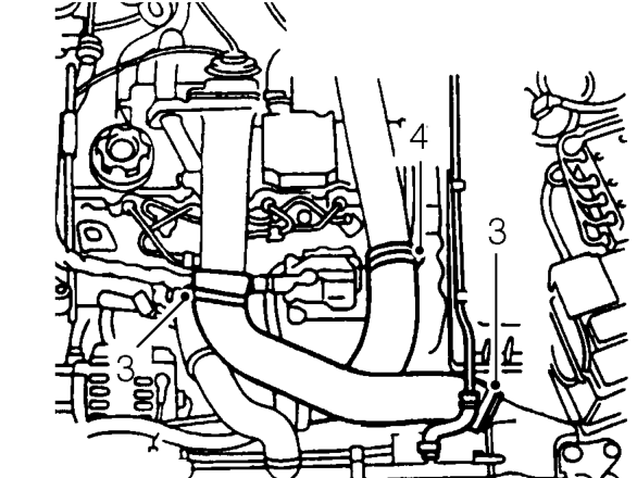 Fuel injection pump (fip) – Drain cooling system. See COOLING SYSTEM - ’L’ SERIES, Adjustments.