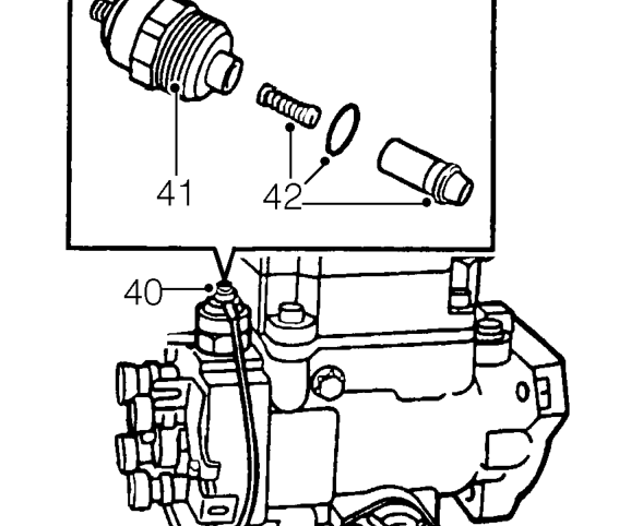 Position absorbent cloth around fuel cut-off solenoid.