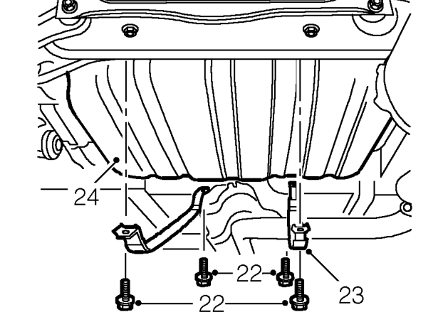 Caution: plug the connections. – Fit wooden block to jack and position jack to support fuel tank.