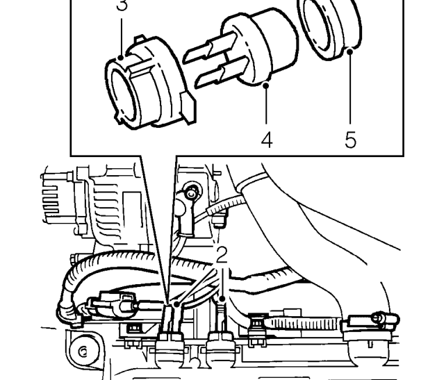 Thermostatic switch – Position drain tin to collect any coolant spillage.