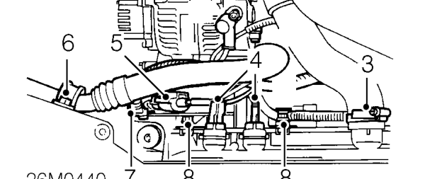 Radiator – Position drain tin to collect any coolant spillage.