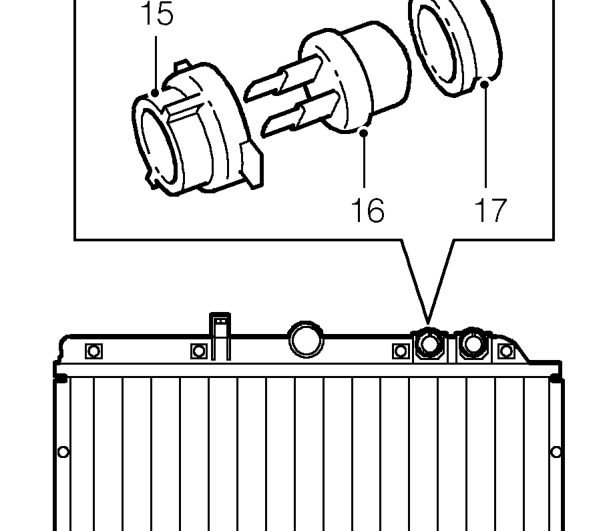 All models. – Remove radiator. Do not carry out further dismantling if component is removed for access o