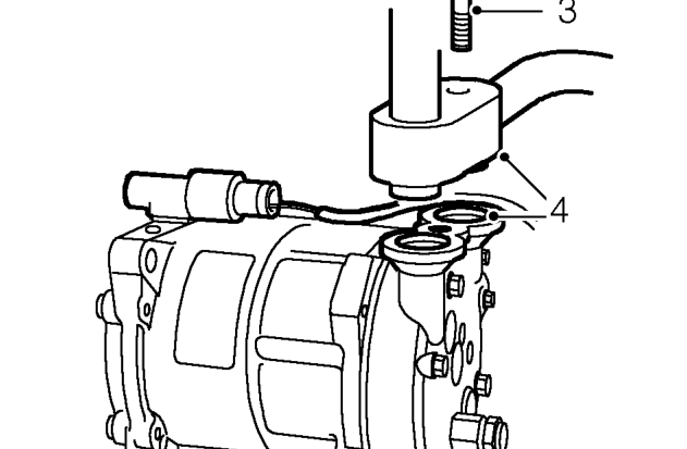 Coolant pump - models with air conditioning – Drain engine cooling system. See Adjustments.