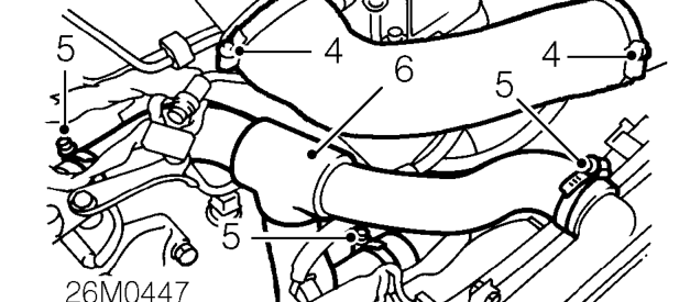 Coolant pump mounting – Drain cooling system. See Adjustments.