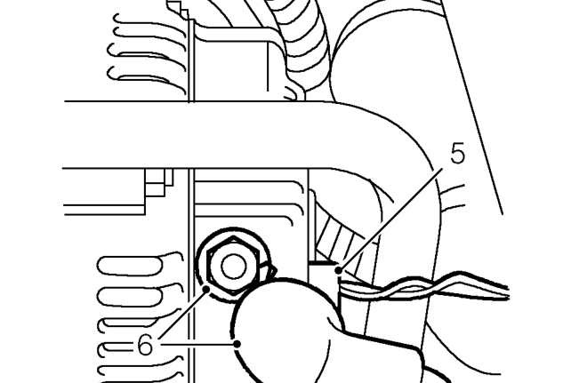 Warning: support on safety stands. – Remove auxiliary drive belt. See ELECTRICAL, Repairs.
