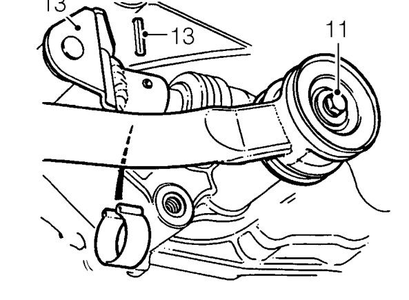 Warning: support on safety stands. – Remove exhaust front pipe. See REPAIR MANUAL - Manifold and Exhaust Systems, Repairs.