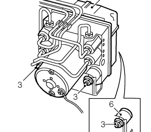 Abs ecu - ’l’ series – Remove battery. See ELECTRICAL, Repairs.