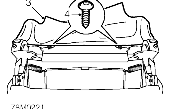 Lumbar support mechanism – Remove 2 hog rings, securing squab rear cover flap to seat cushion Pullmaflex.