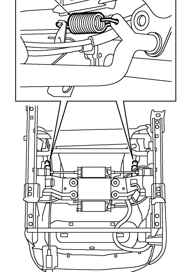 Remove 8 T40 Torx screws securing slide rails to seat frame.