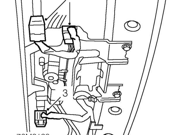 Sun roof – Release 4 clips and disconnect drain tubes.