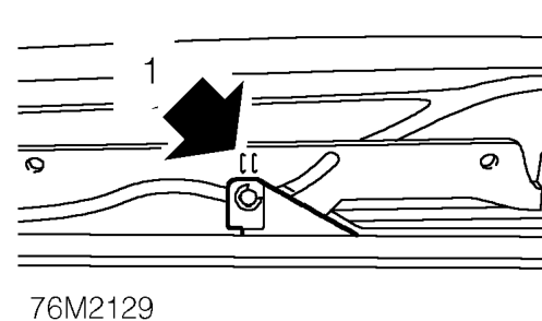 Sun roof motor – Remove motor.