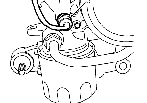 Engine overheat protection switch - ’l’ series – Release switch harness clip from bracket on timing cover.