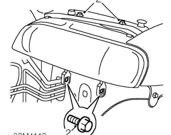 Headlamp – Remove front bumper. See REPAIR MANUAL - Body.
