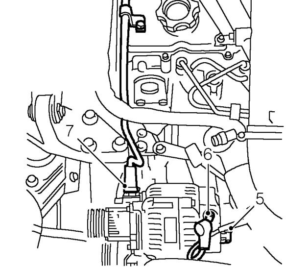 Warning: support on safety stands. – Remove engine acoustic cover. See BODY, Exterior fittings.