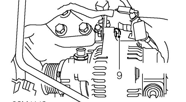 Warning: support on safety stands. – Release clip and disconnect vacuum hose from vacuum pump.