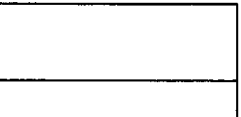 Rectangular frame with horizontal dividing line