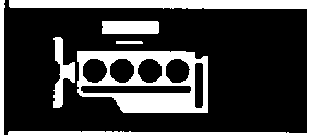 Small diagram of an engine block showing cylinder bores and crankshaft area