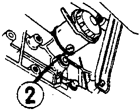Diagram showing numbered markings on filter surface with callout 2