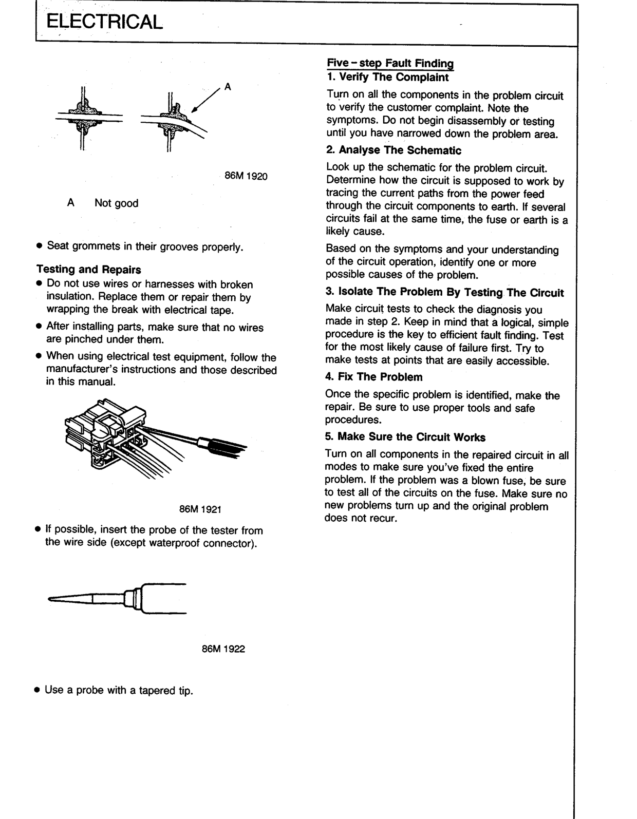 Scan of the original manual page with all its drawings