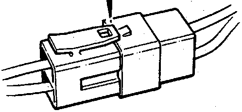 Diagram of a connector with wires extending from it