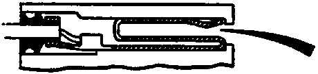 A cross-section diagram of a sealed connector showing the internal terminal and rubber seal, with an arrow indicating probe insertion point, figure number 86M 2550