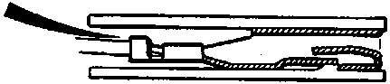 A cross-section diagram of a connector showing a test probe inserted into a terminal from the wiring side