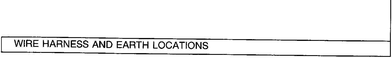 Wire harness and earth locations diagram.