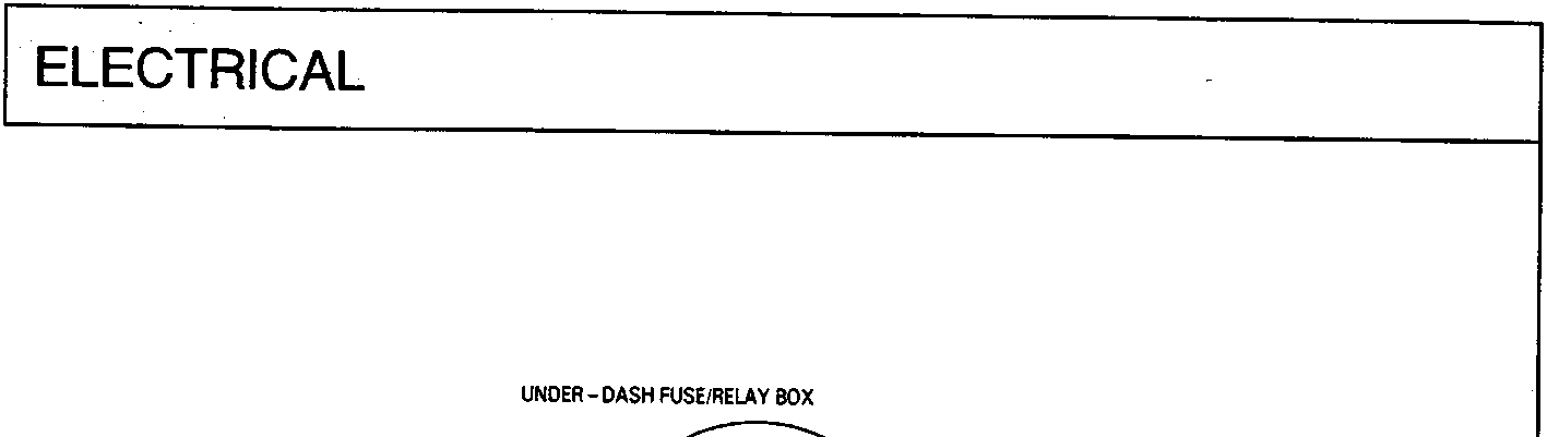 Under-dash fuse/relay box schematic