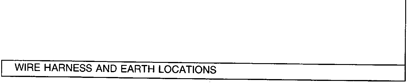 Wire harness and earth grounding locations diagram