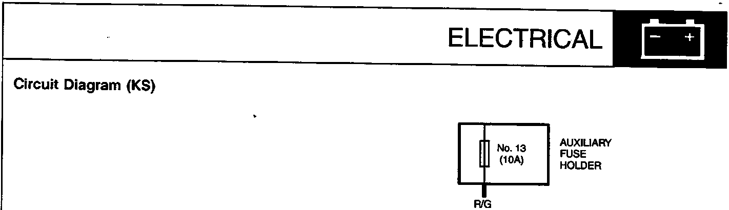 Electrical diagram showing fuse holder and combination light switch
