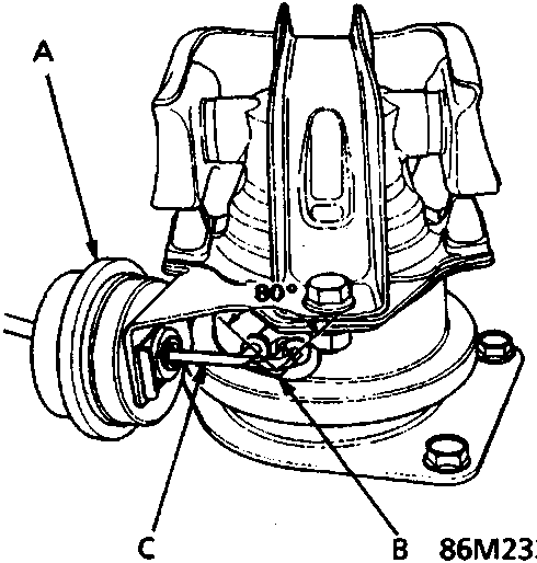 Diagram showing vacuum diaphragm actuator, rotor lever, and actuator rod with an 80 degree angle indicator