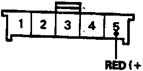 Circuit diagram showing an 8-pin connector A, a voltmeter symbol, and a ground connection labeled 86M3275