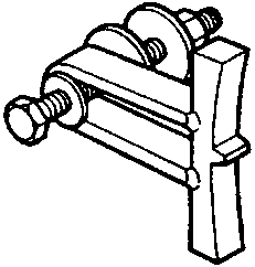 A ring gear holding tool with a clamping mechanism and adjustment screw