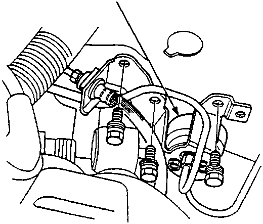 Diagram showing clutch damper mounted near the gearbox