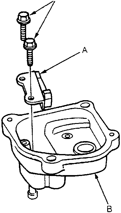 Diagram showing reverse lock cam and shift arm cover with bolts labeled 6 x 1.0 mm and 15 N m