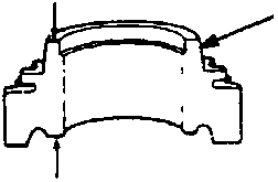 Diagram of 4th gear component with callout A