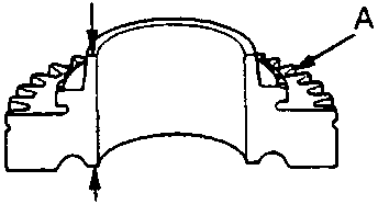Diagram of 5th gear component with callout A