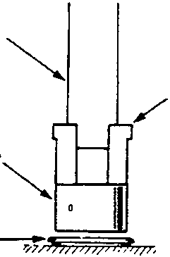 Diagram showing the use of special tools 18G 1354 and 18G 1354-4 to press the friction damper onto the spacer collar
