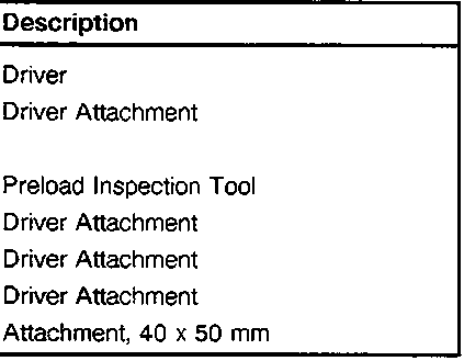 Tool No. 2: Driver Attachment