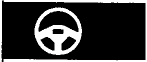 Steering icon (white steering wheel on black background)