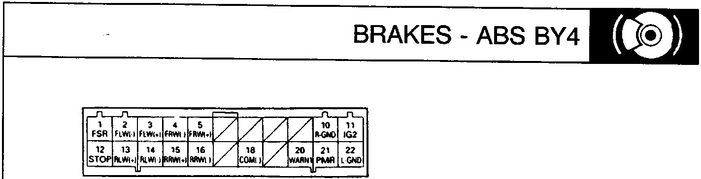 Diagram of the 22P connector pinout showing terminals 1-5, 10-11, and 12-16, 18, 20-22 with their respective labels.