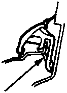 Diagram showing clip A and arrow indicating removal direction