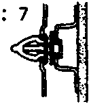 Detail of a screw and clip attachment point on a door panel