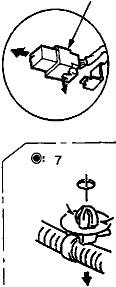 Detail showing screw types labeled A (1) and B (2) with corresponding fasteners