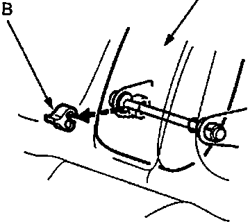 Diagram showing armrest and clip pin assembly.