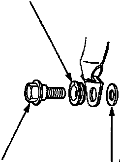 Diagram showing upper anchor bolt assembly with callouts E, F, G, H, I, J