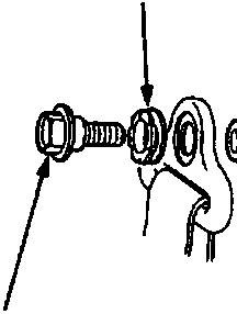 Diagram showing lower anchor bolt assembly with callouts A, B, C, D